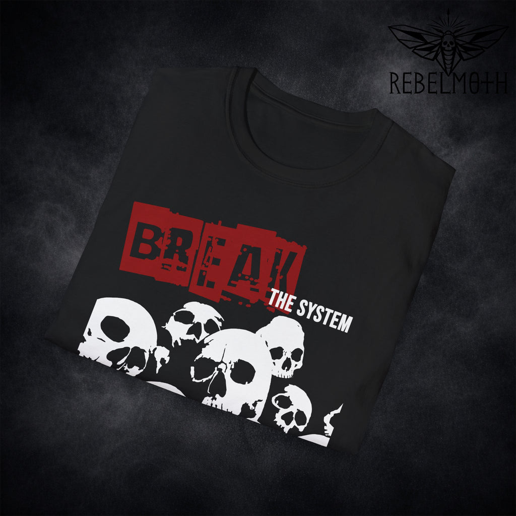 Break the System Punk Skull T-Shirt