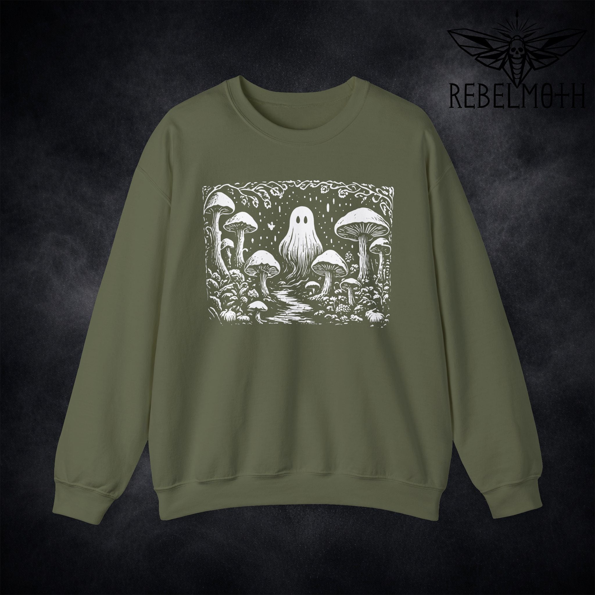 Mushroom Forest Ghost Sweatshirt