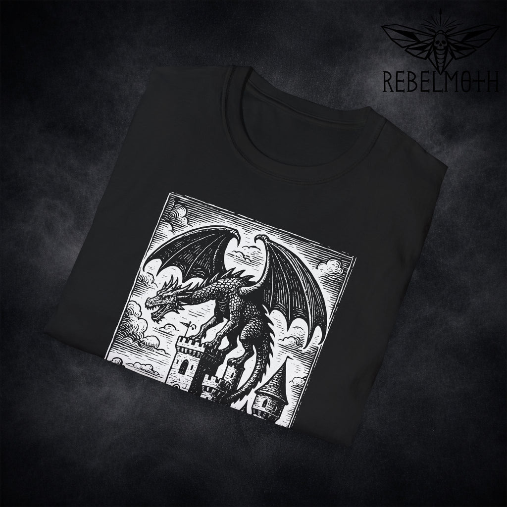 Medieval Dragon Castle T-Shirt