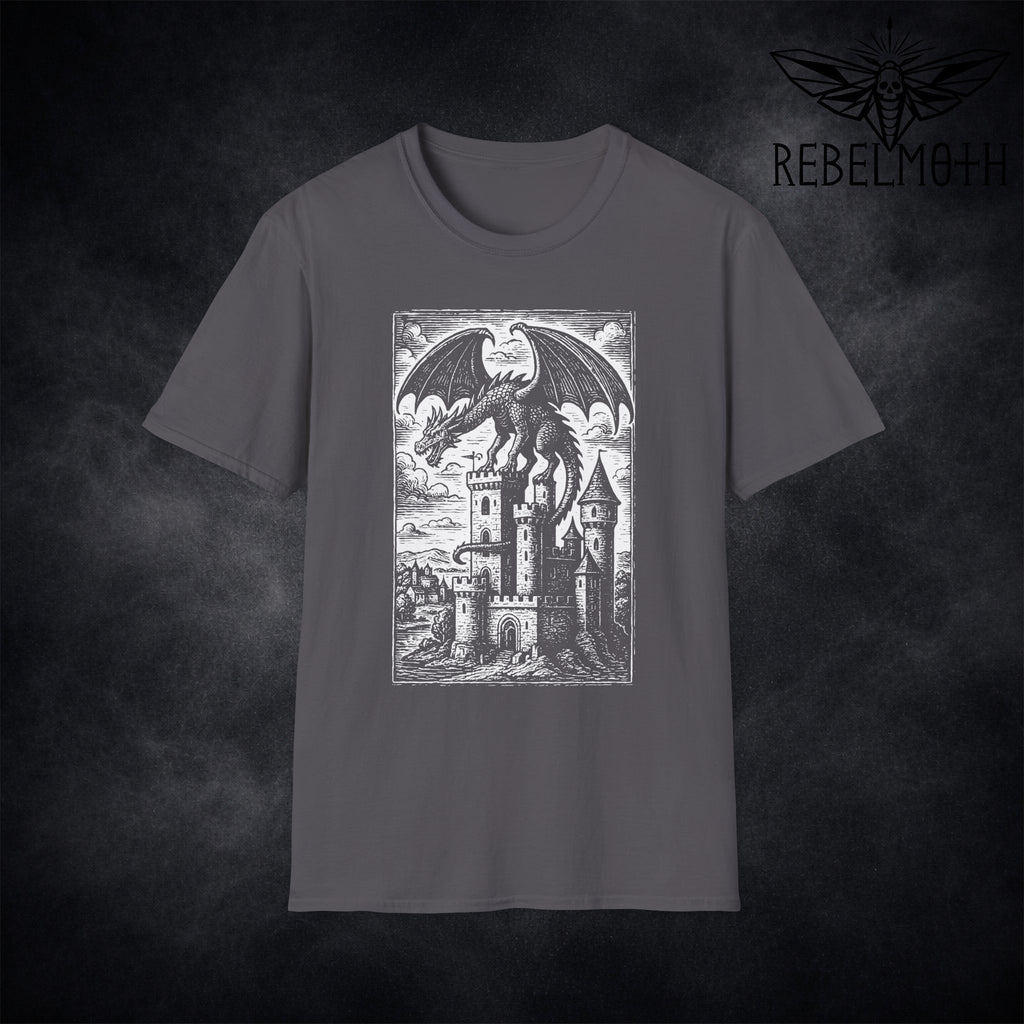 Medieval Dragon Castle T-Shirt