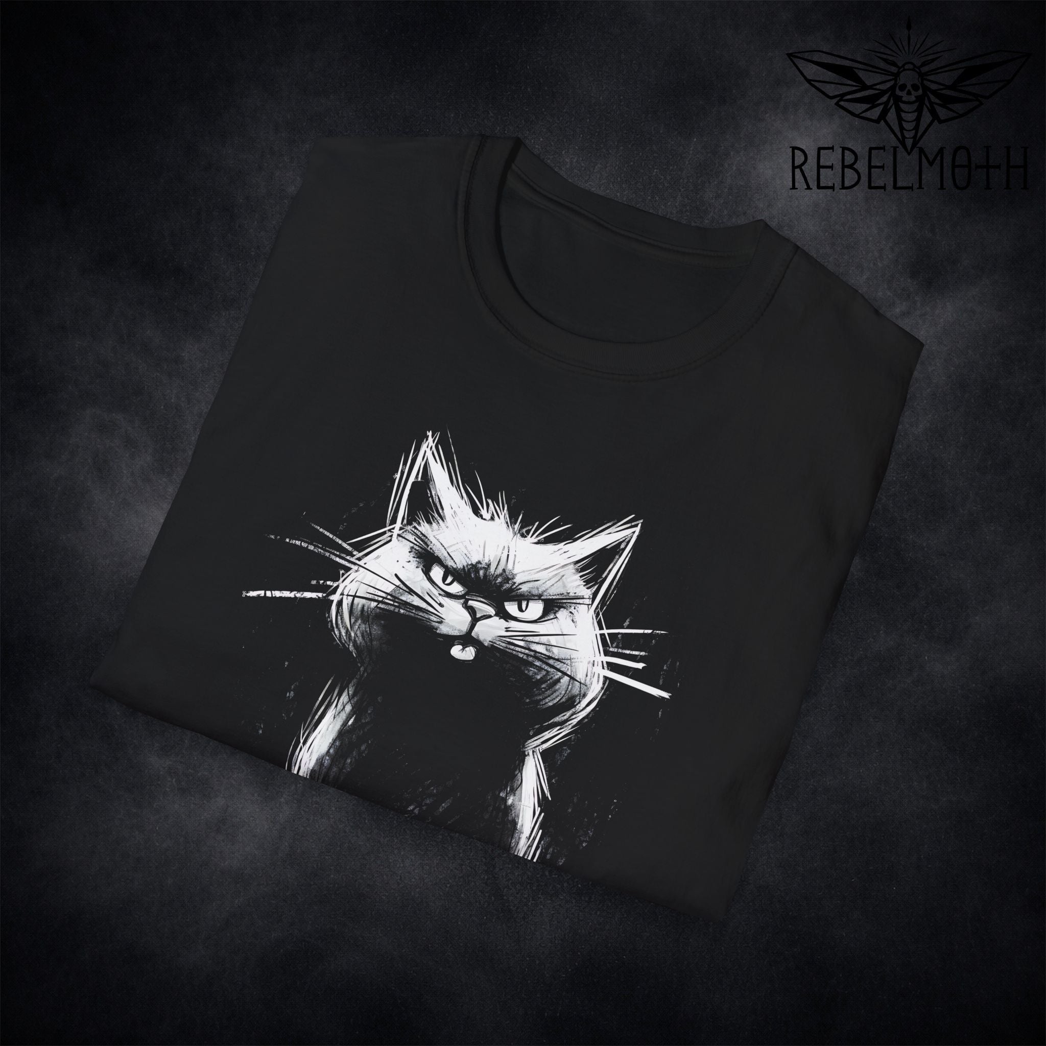 Angry Cat Emo T-Shirt