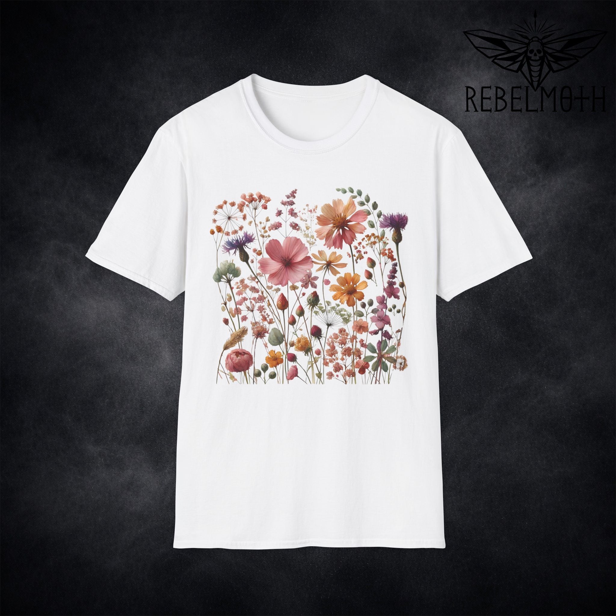 Wildflower T-Shirt – Soft Goth Nature Graphic Tee