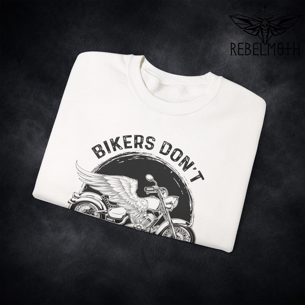 Bikers Don’t Go Grey Sweatshirt – We Turn Chrome Motorcycle Crewneck