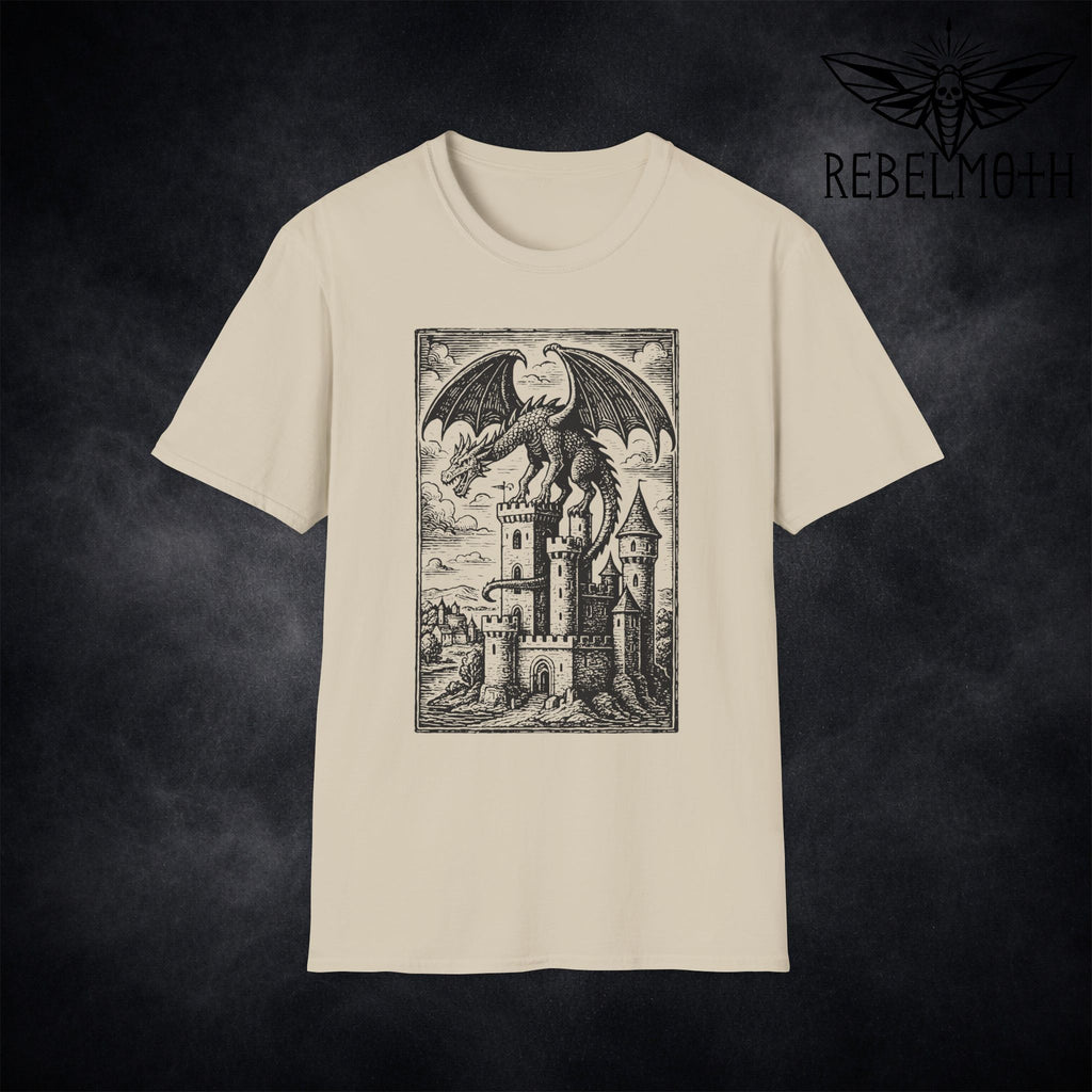 Medieval Dragon Castle T-Shirt