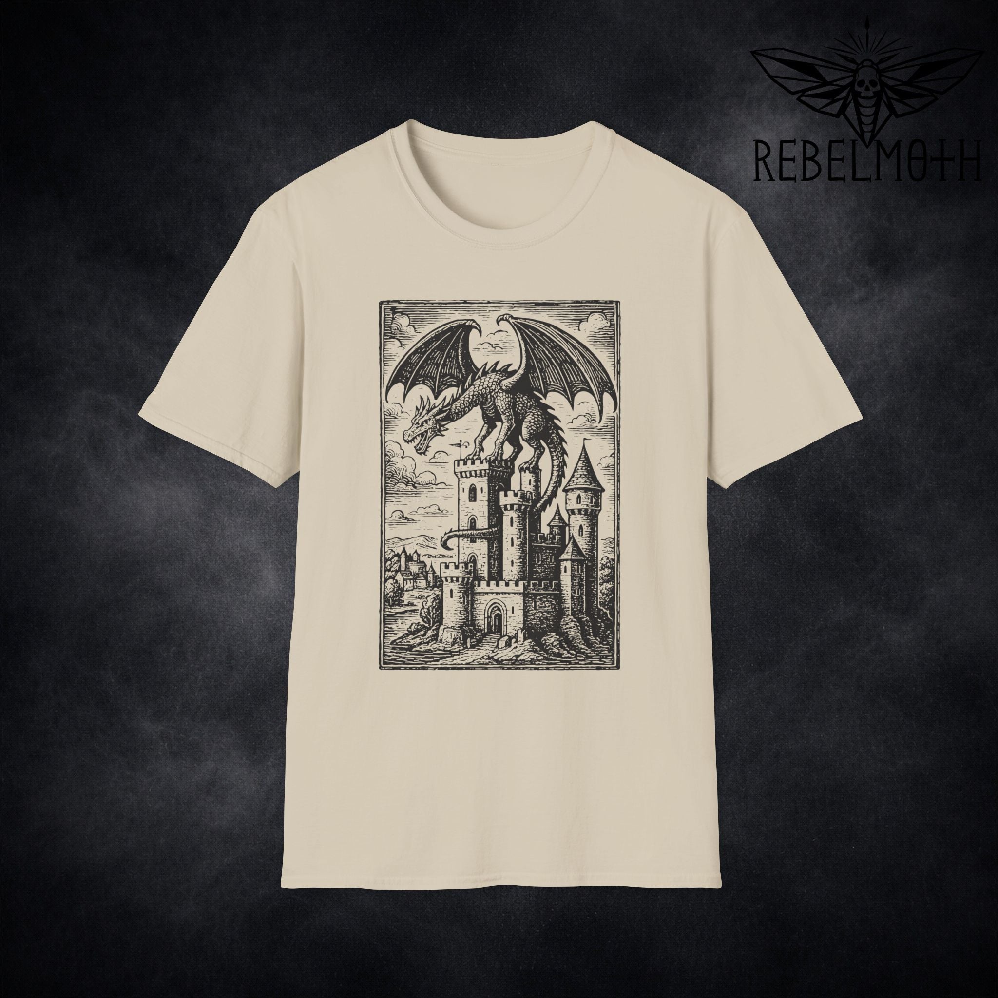 Medieval Dragon Castle T-Shirt