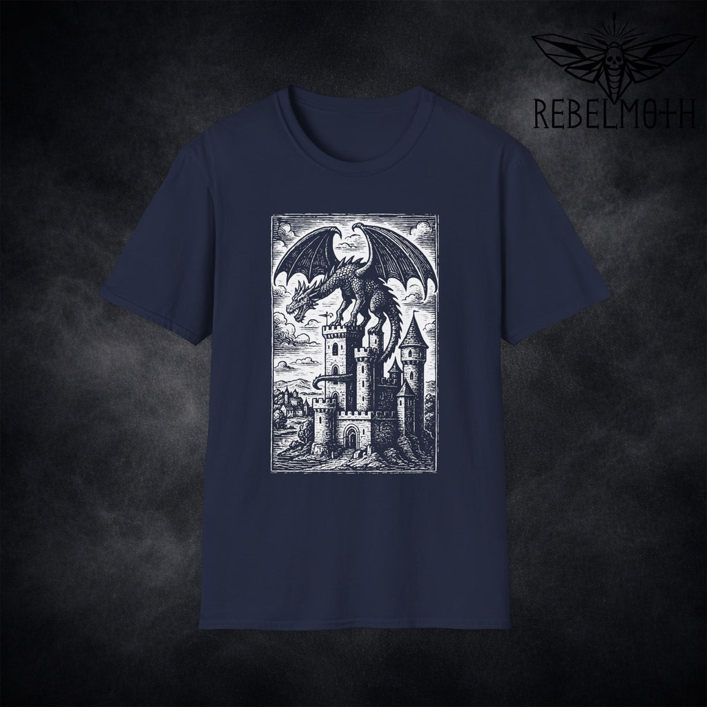 Medieval Dragon Castle T-Shirt