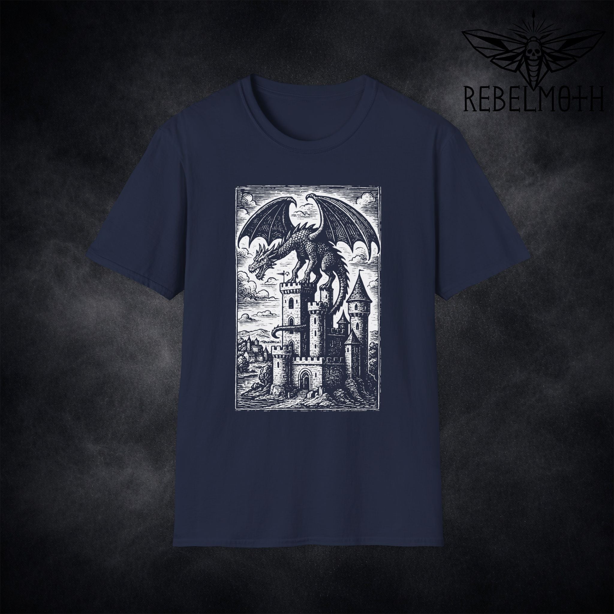 Medieval Dragon Castle T-Shirt