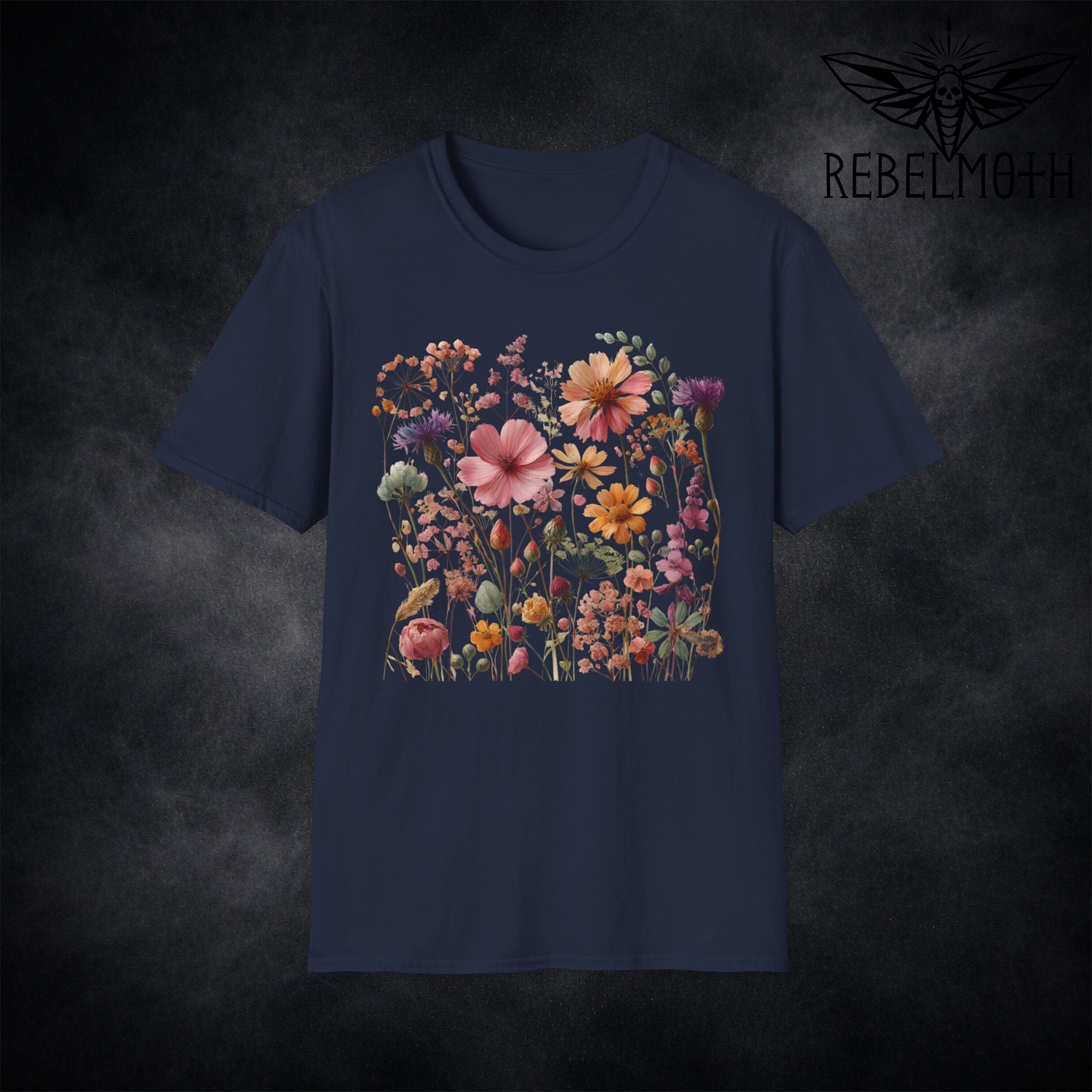 Wildflower T-Shirt – Soft Goth Nature Graphic Tee