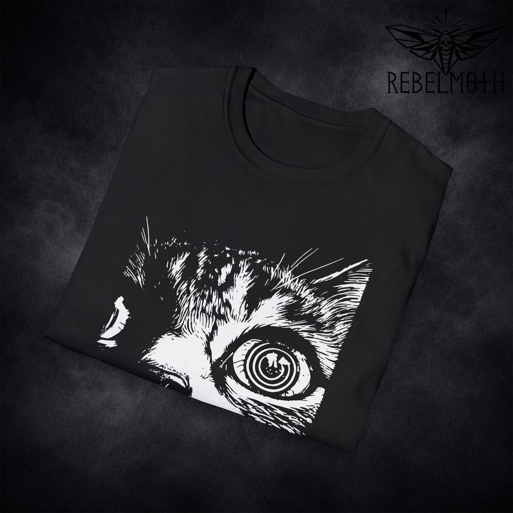 Psychedelic Cat T-Shirt – Trippy Graphic Tee