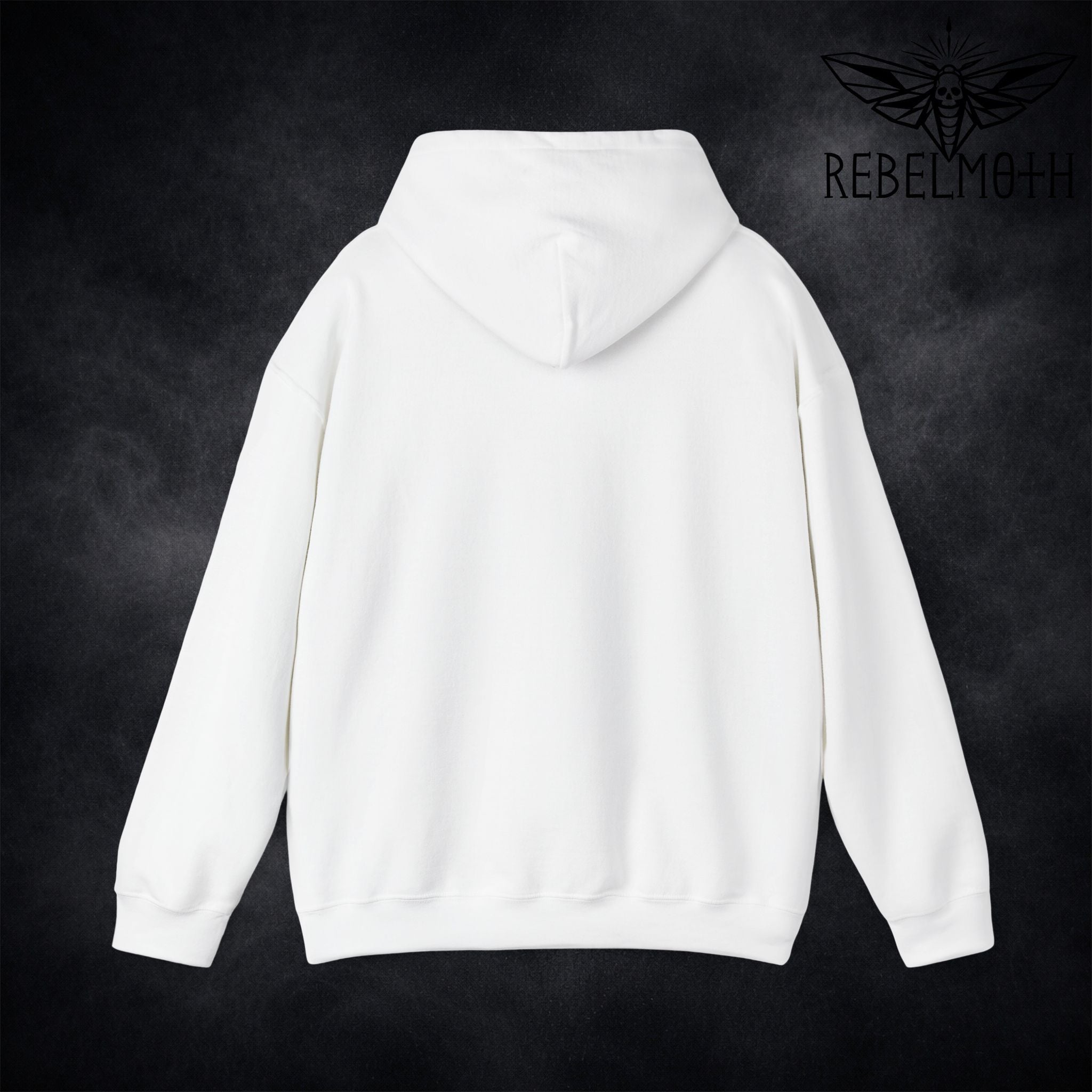 White hoodie back side