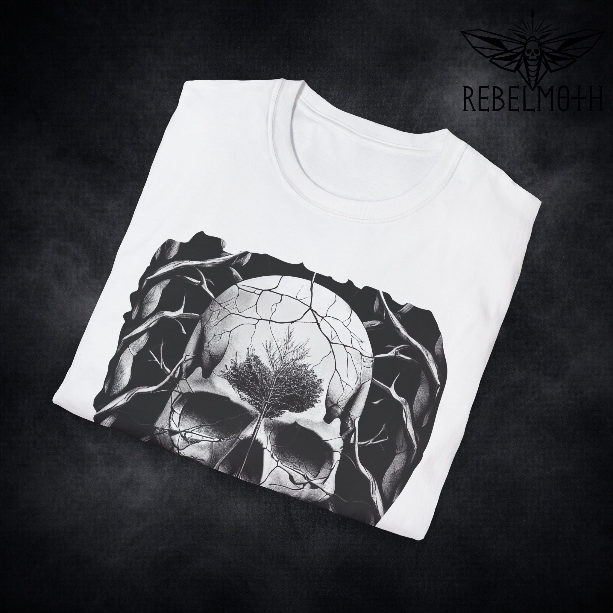 Skull Tree Biker T-Shirt – Rocker Tattoo Graphic Tee