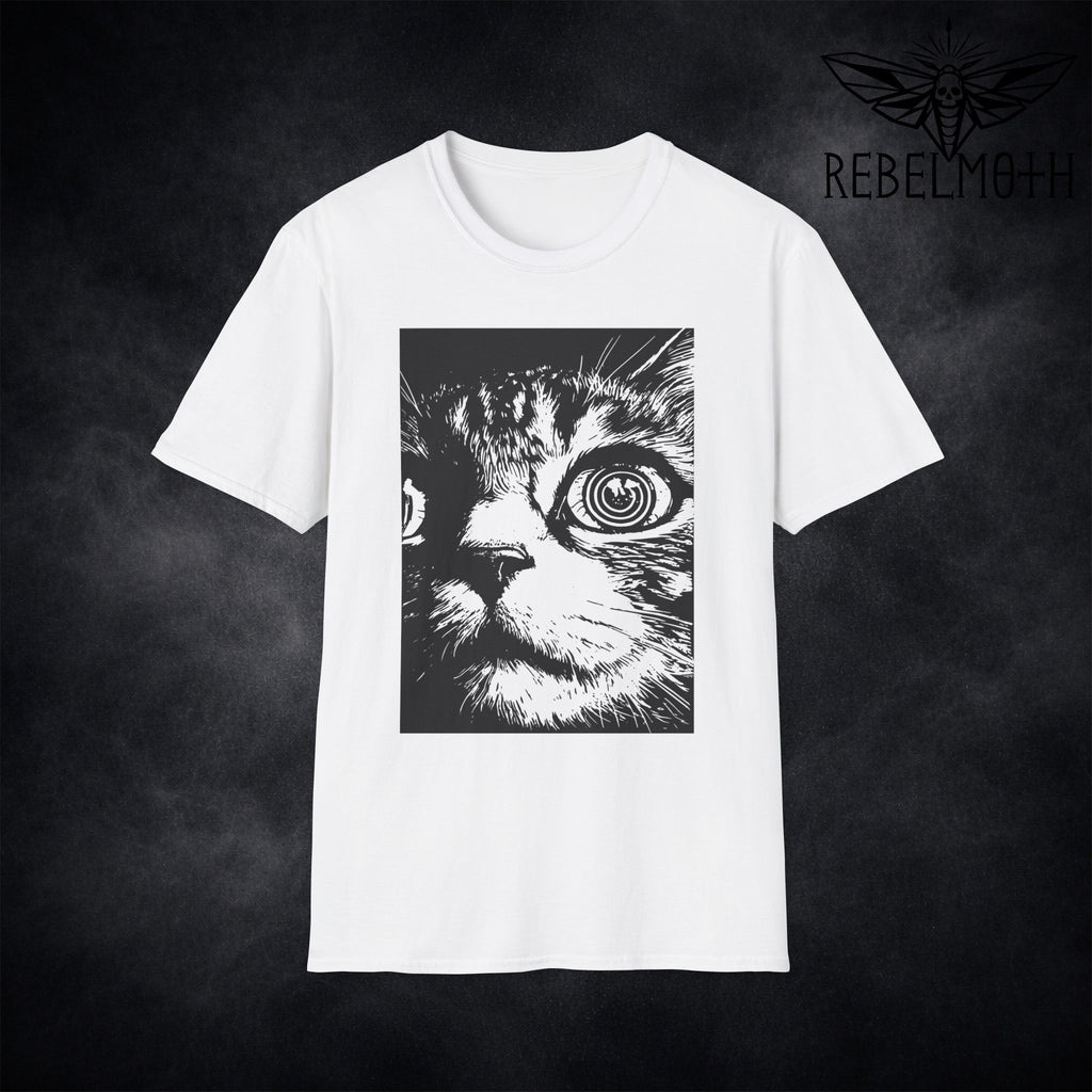 Psychedelic Cat T-Shirt – Trippy Graphic Tee