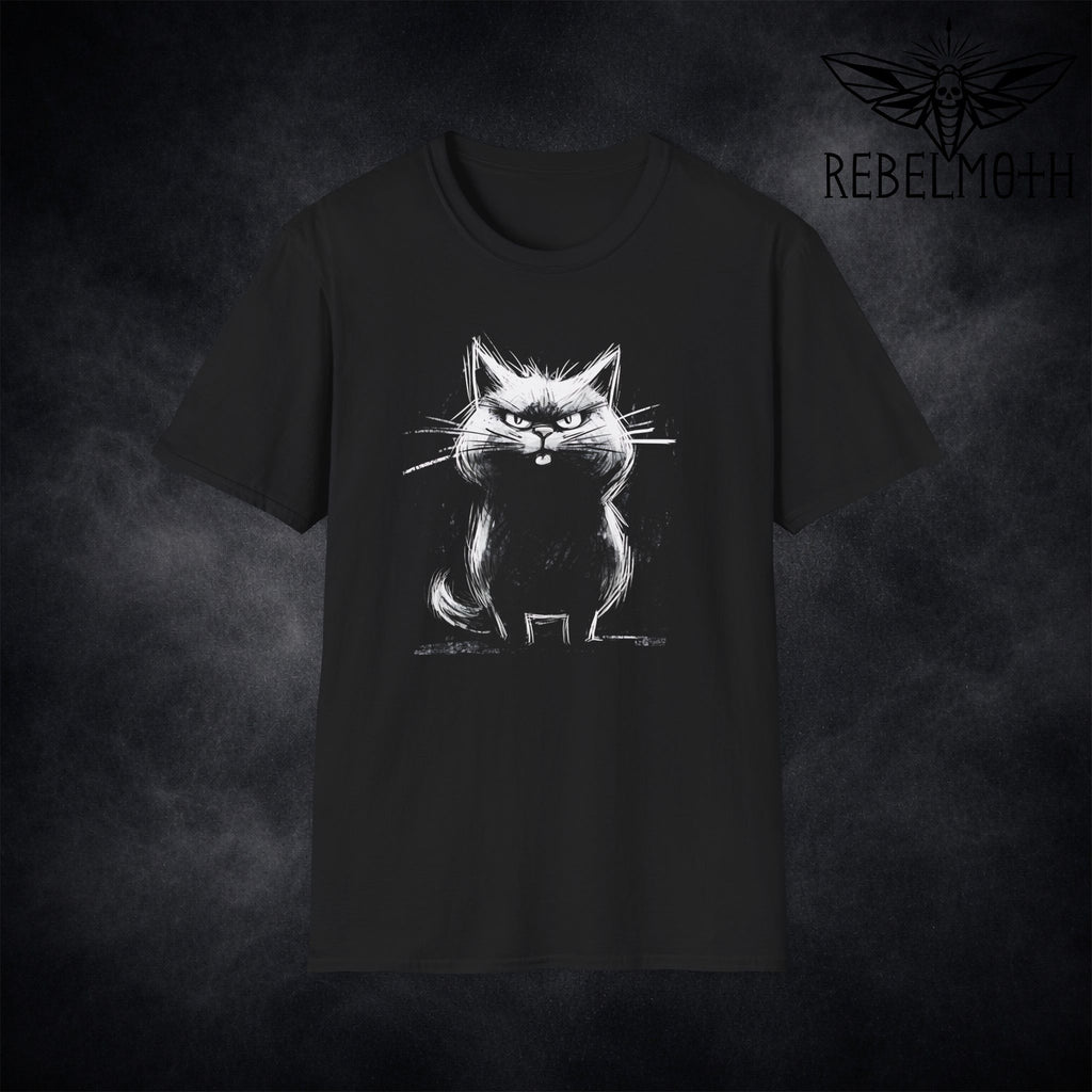 Angry Cat Emo T-Shirt