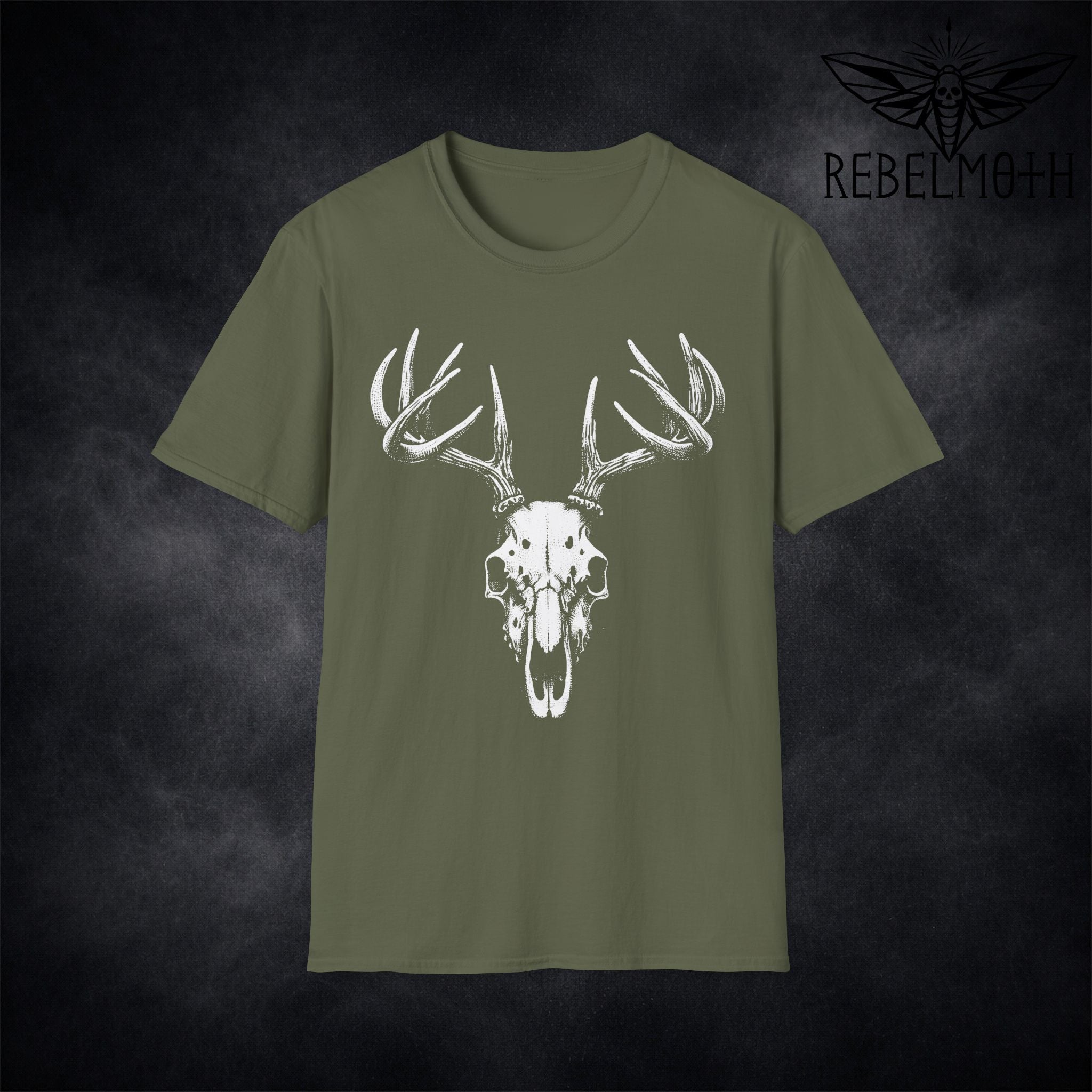 Gothic Deer Skull T-Shirt