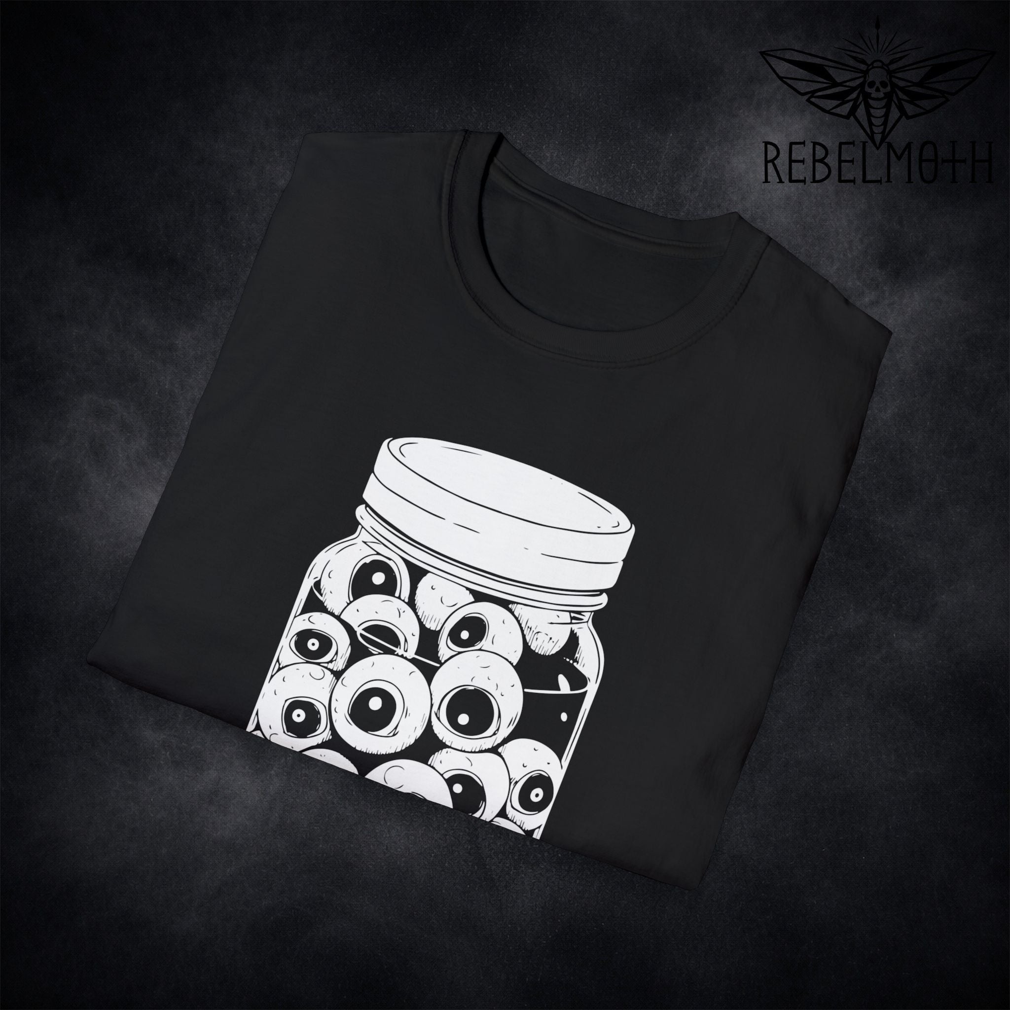 Eyeballs in a Jar T-Shirt – Weird Goth Graphic Tee