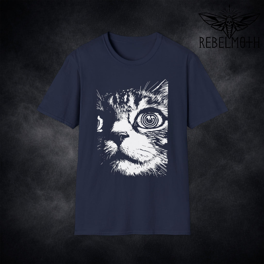 Psychedelic Cat T-Shirt – Trippy Graphic Tee