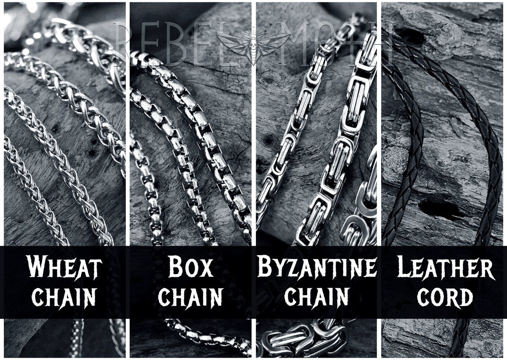 Gothic Owl Necklace - 316L Stainless Steel
