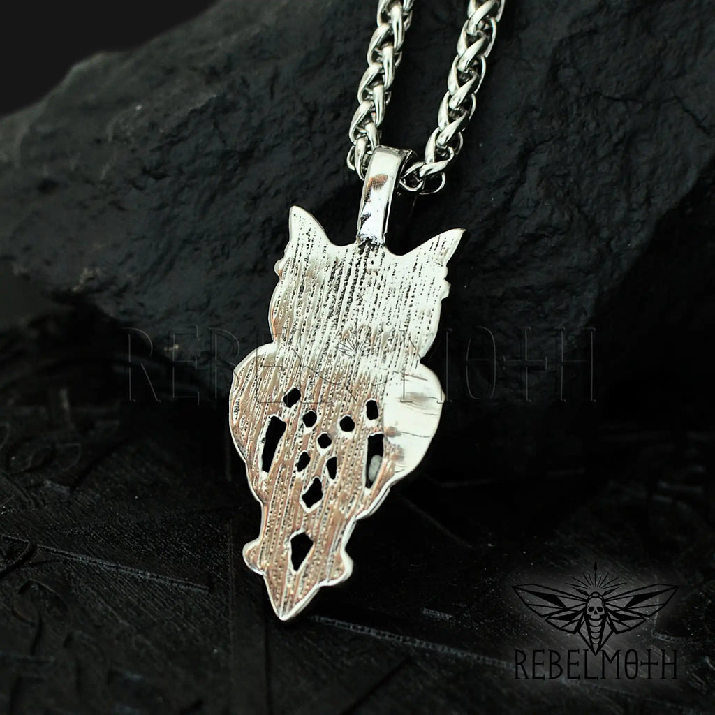 Gothic Owl Necklace - 316L Stainless Steel