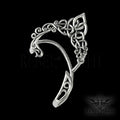 Dark elf ear cuff for left ear in stainless steel with no-piercing design