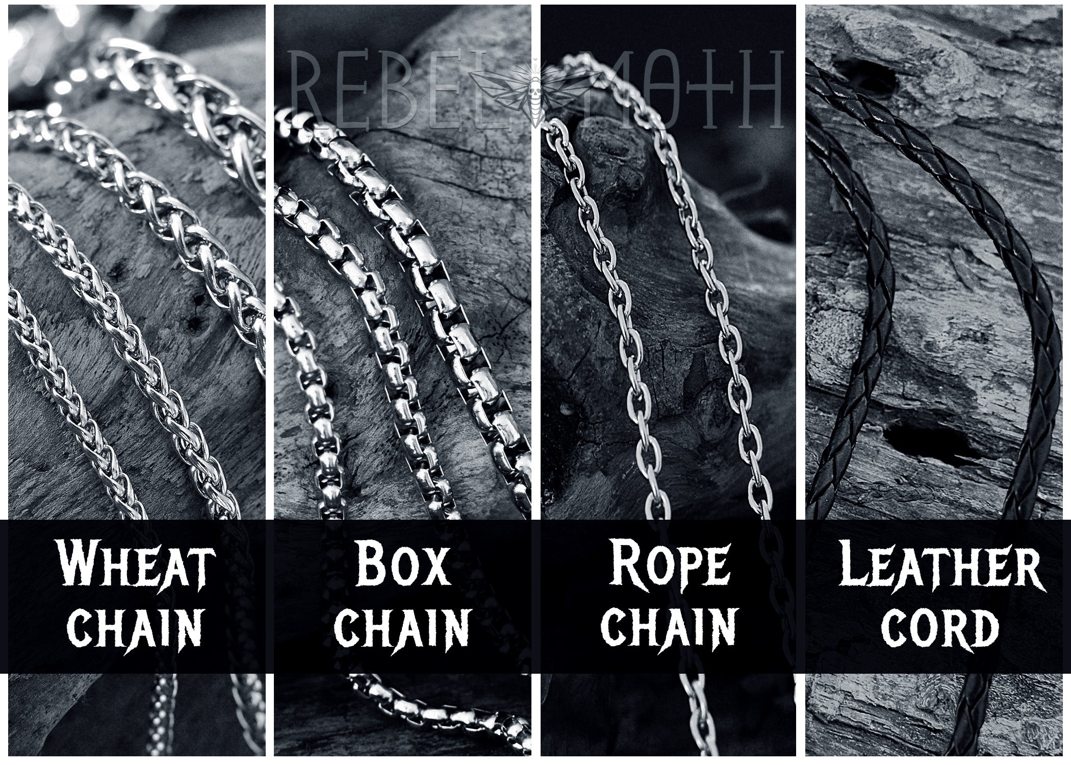 Gothic Snake Rose Necklace – Stainless Steel Serpent Pendant
