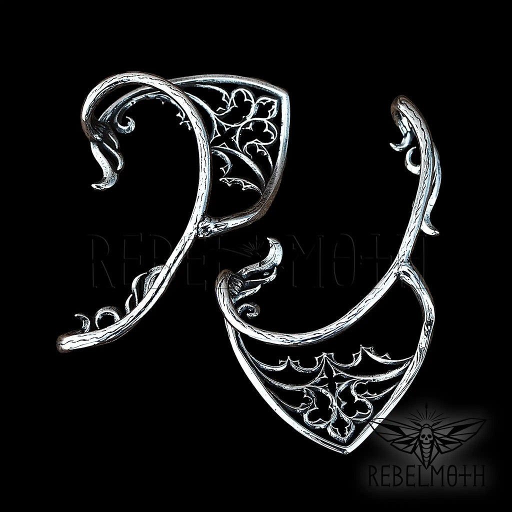 Gothic Elf Ear Cuff – No Piercing Stainless Steel Ear Wrap